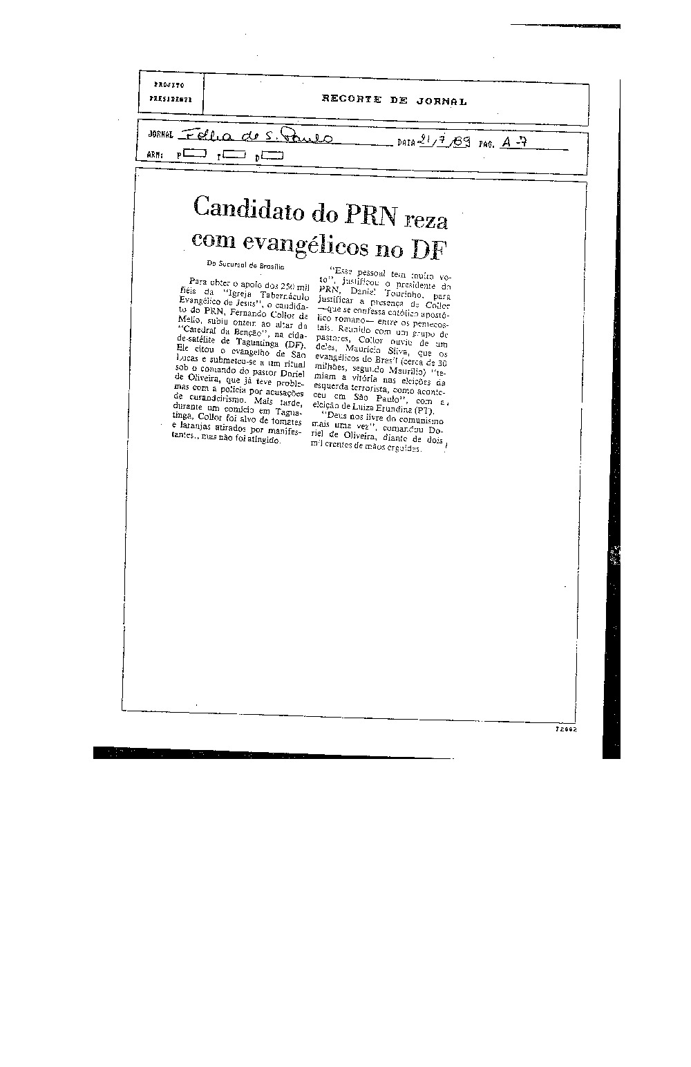 Imagem não encontrada ou não existe