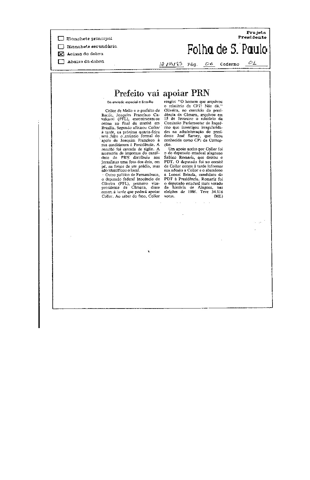 Imagem não encontrada ou não existe