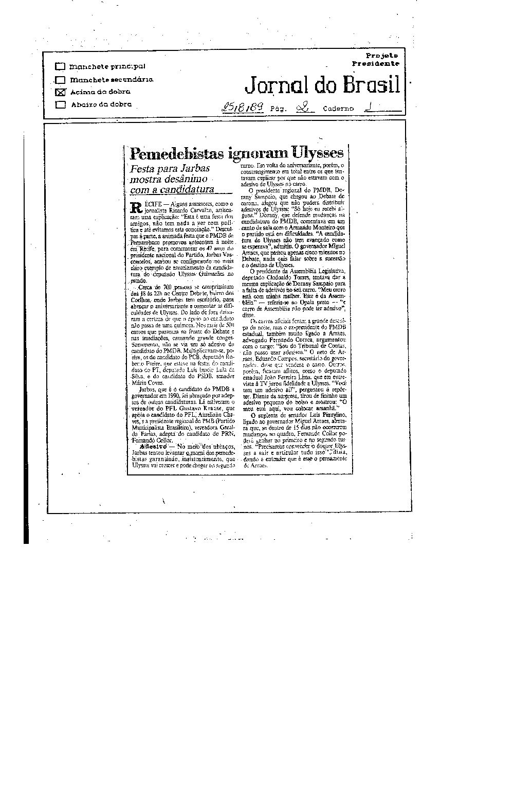 Imagem não encontrada ou não existe