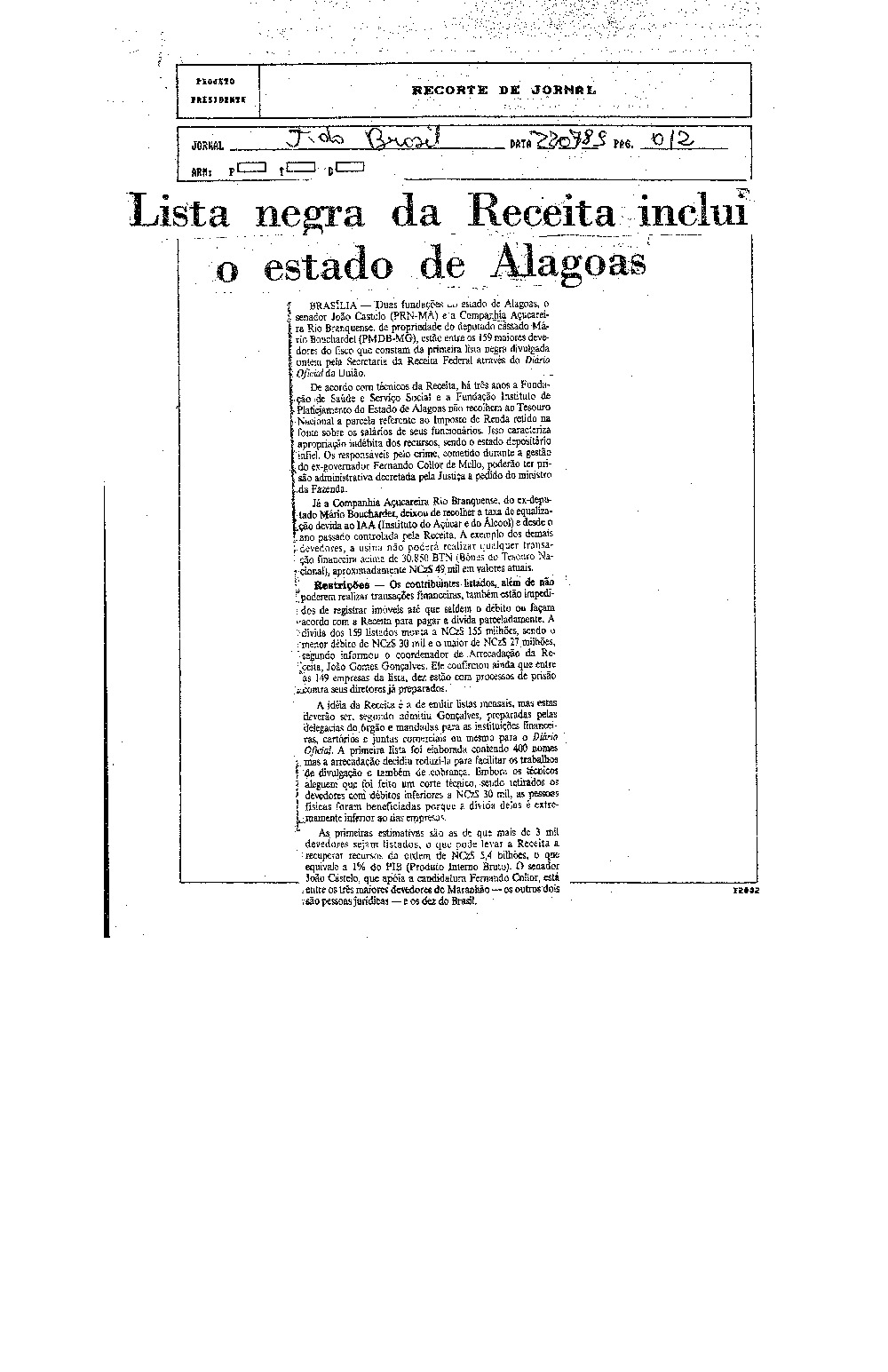 Imagem não encontrada ou não existe