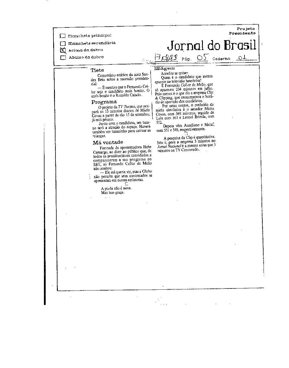 Imagem não encontrada ou não existe