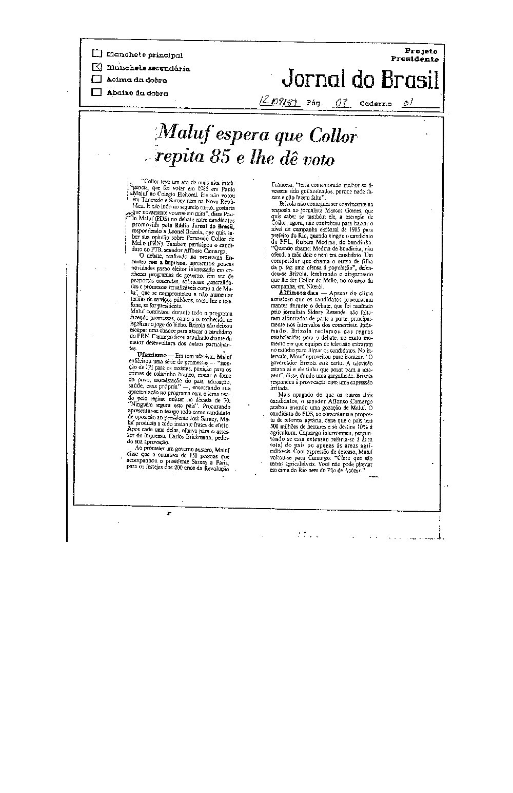 Imagem não encontrada ou não existe