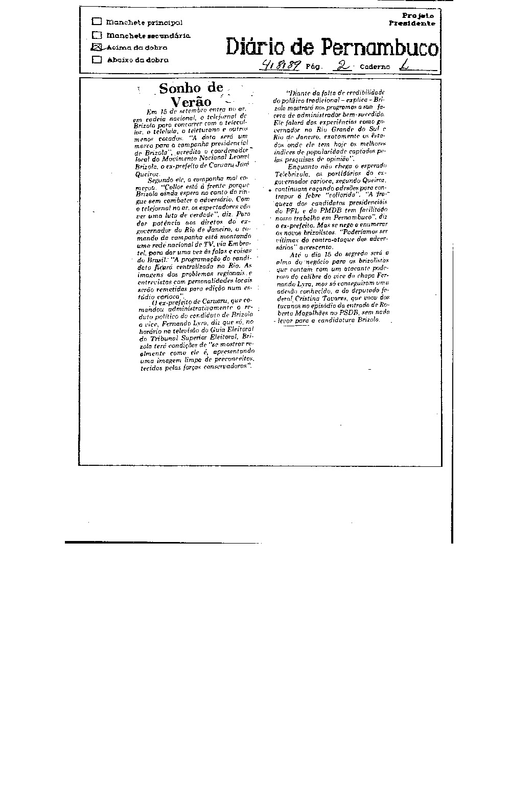 Imagem não encontrada ou não existe