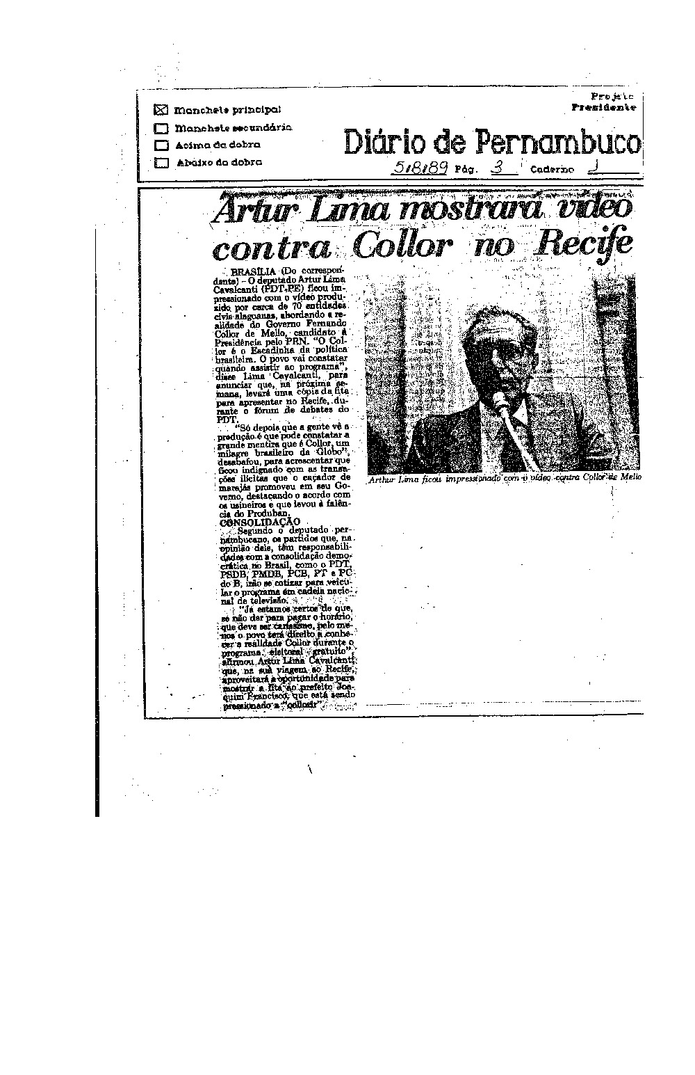 Imagem não encontrada ou não existe