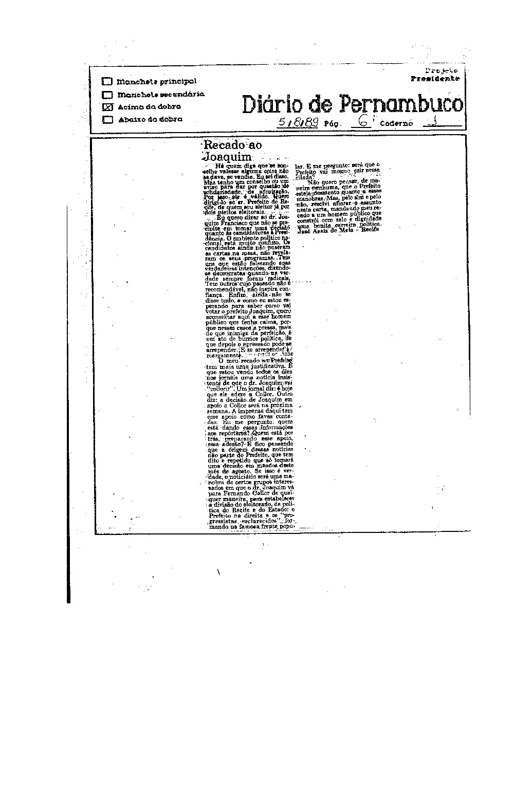 Imagem não encontrada ou não existe