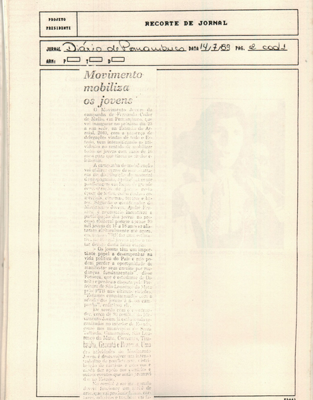 Imagem não encontrada ou não existe