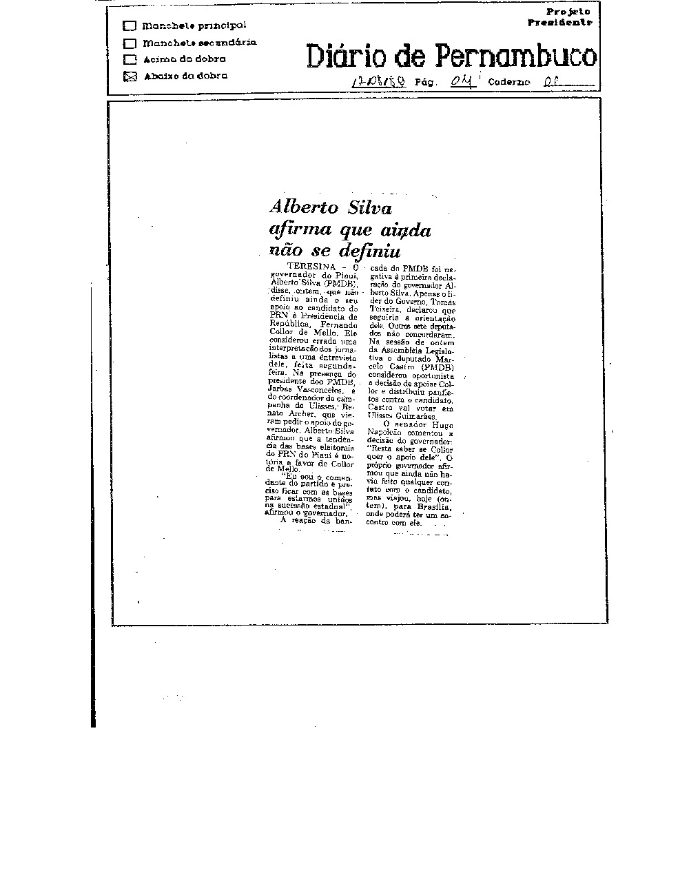 Imagem não encontrada ou não existe