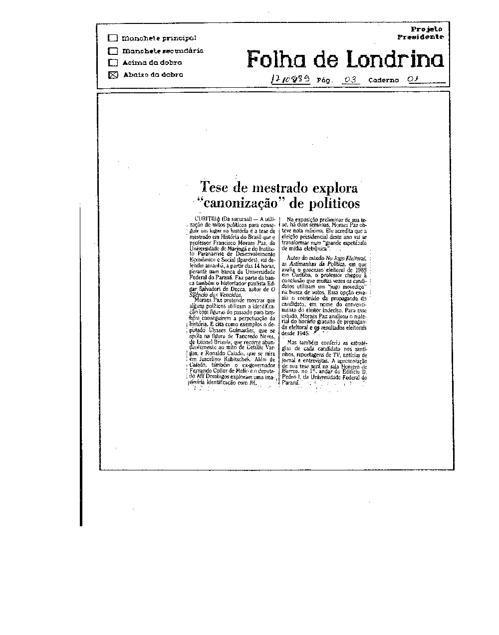 Imagem não encontrada ou não existe