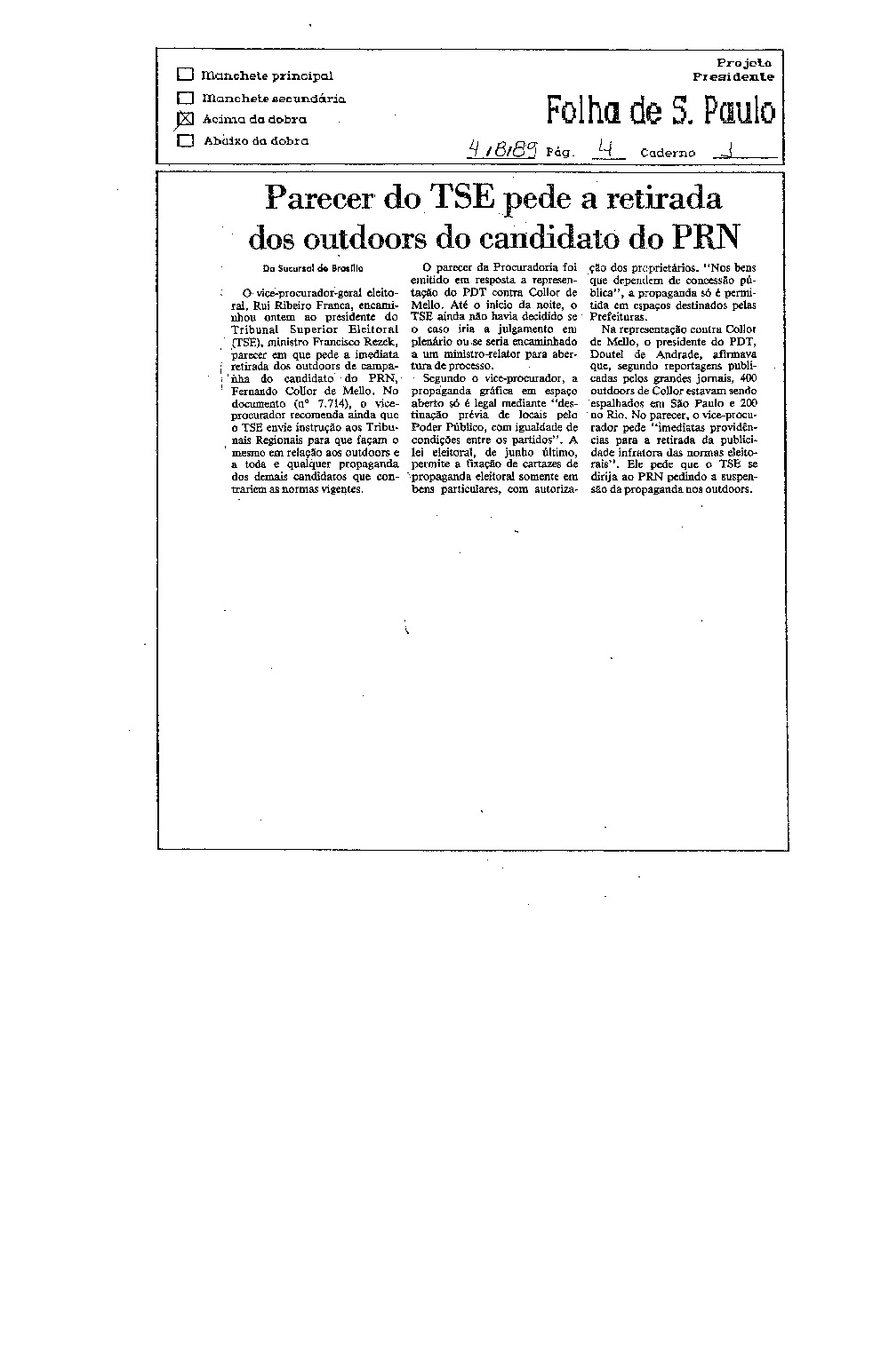 Imagem não encontrada ou não existe