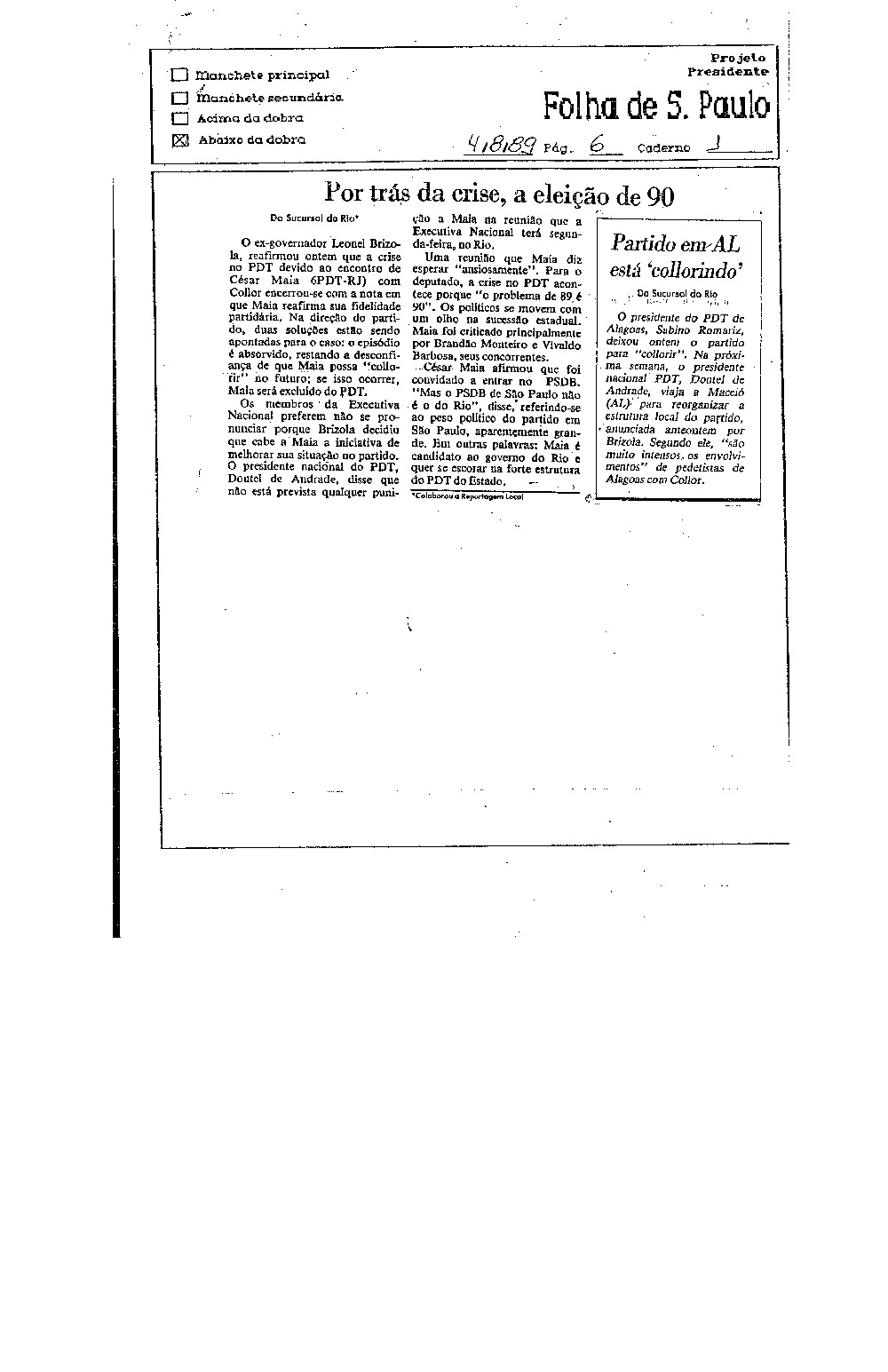 Imagem não encontrada ou não existe