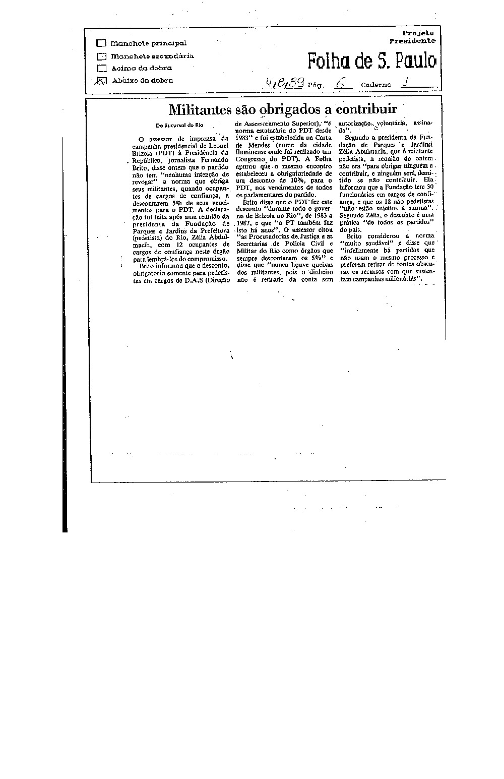 Imagem não encontrada ou não existe