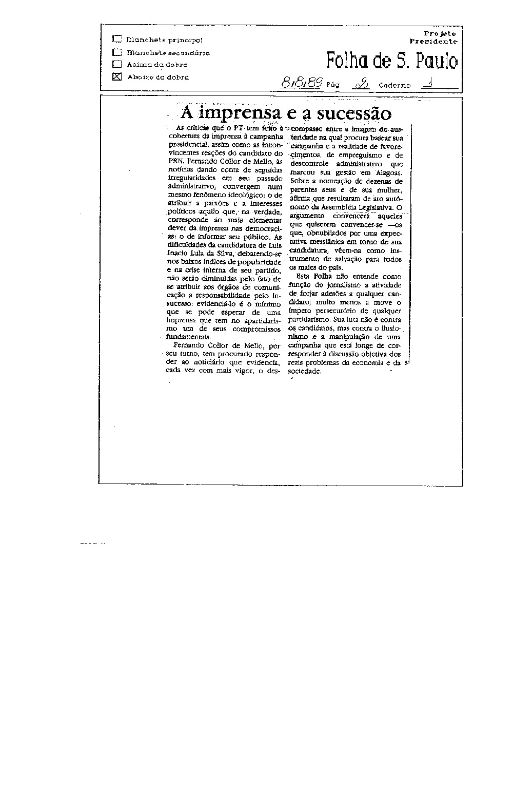 Imagem não encontrada ou não existe