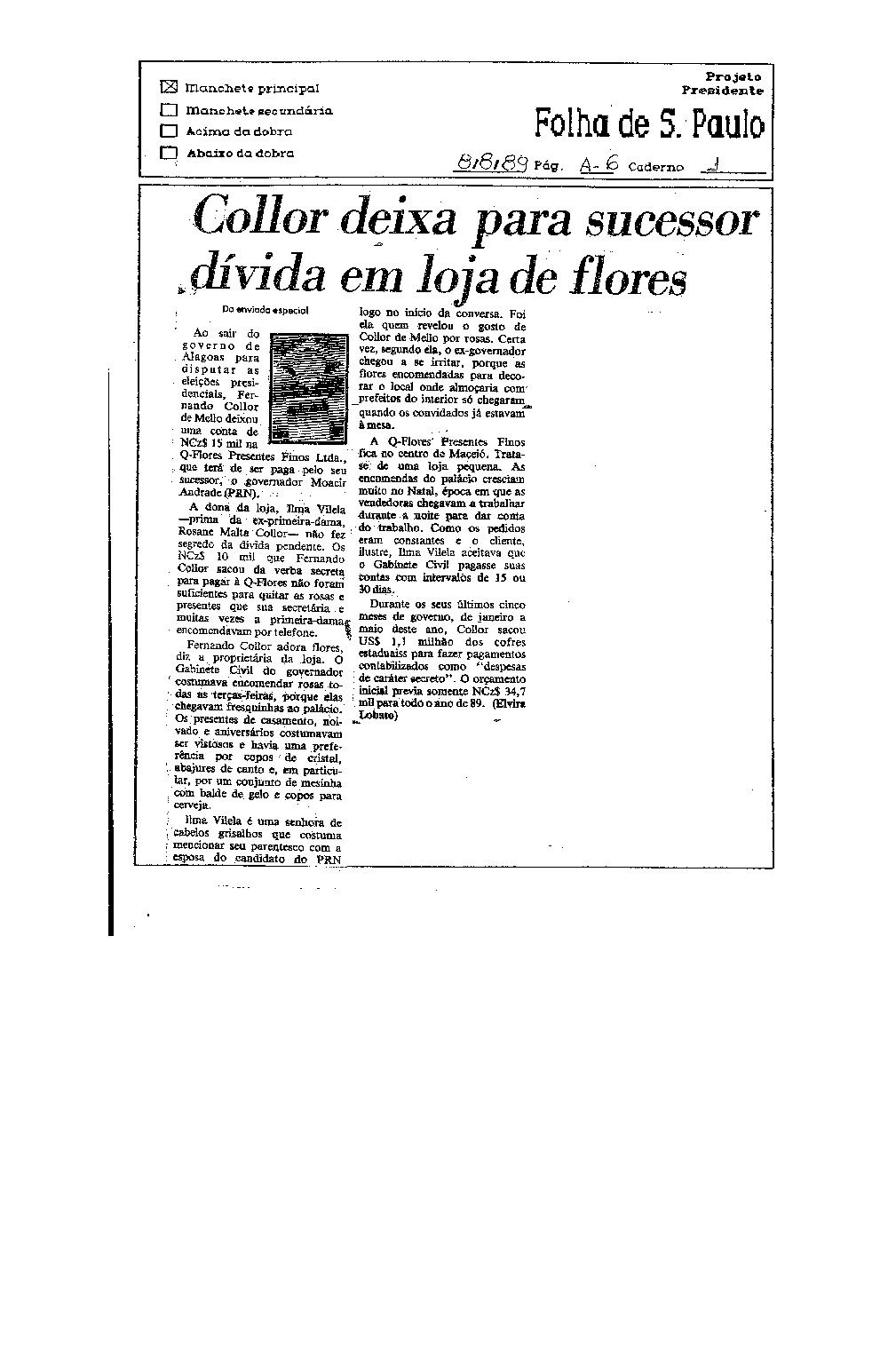 Imagem não encontrada ou não existe