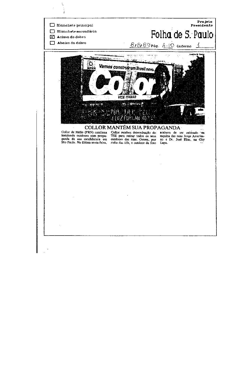 Imagem não encontrada ou não existe