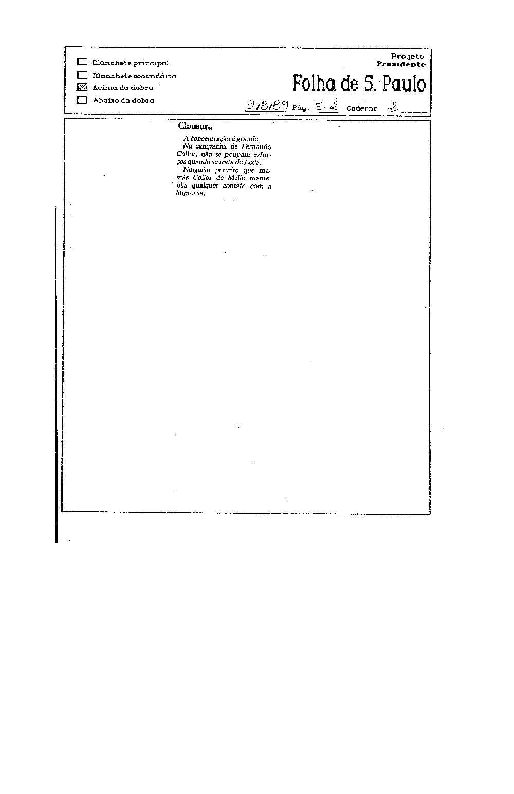 Imagem não encontrada ou não existe