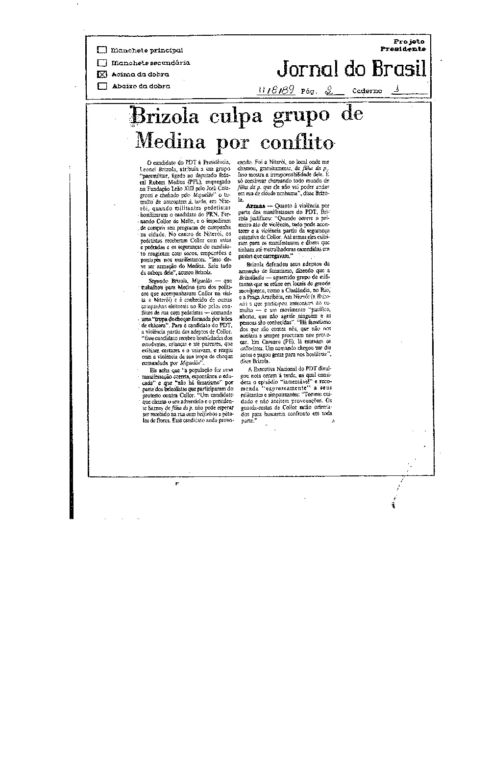 Imagem não encontrada ou não existe