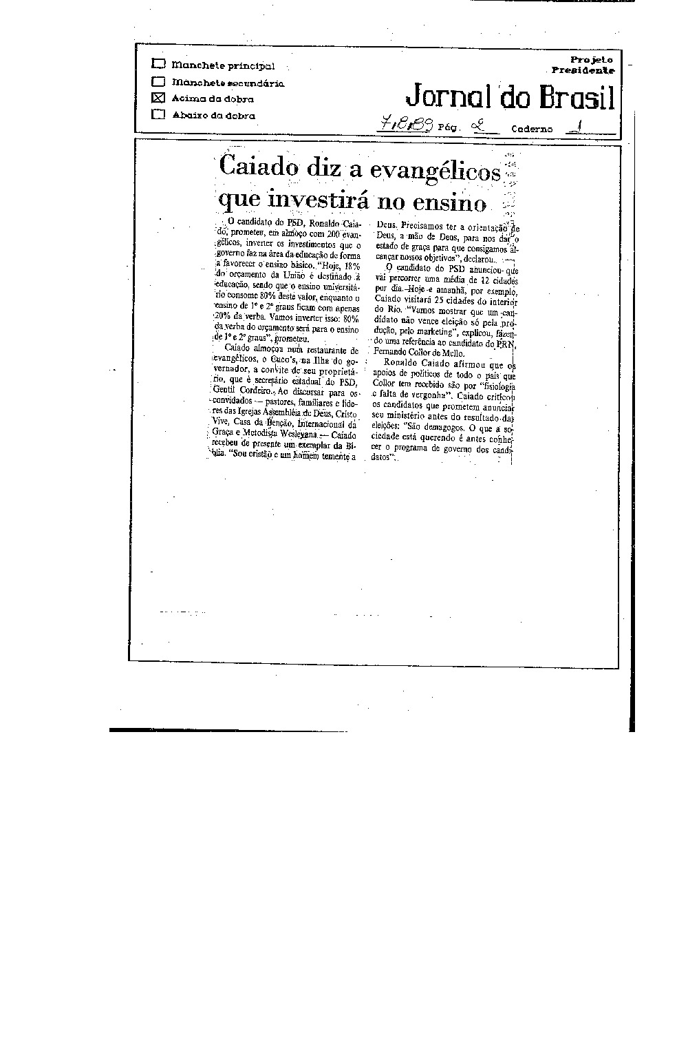 Imagem não encontrada ou não existe