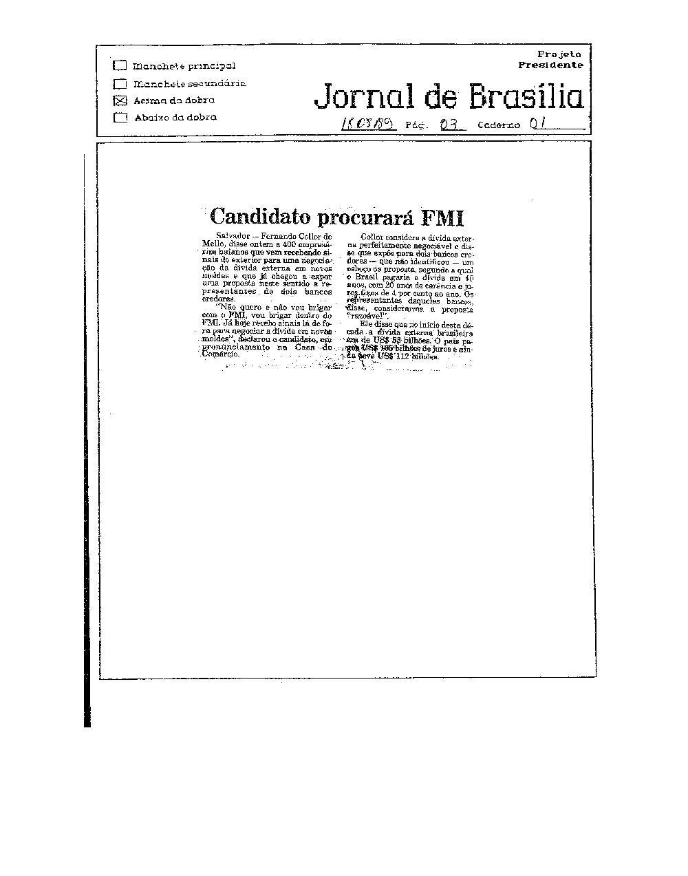Imagem não encontrada ou não existe