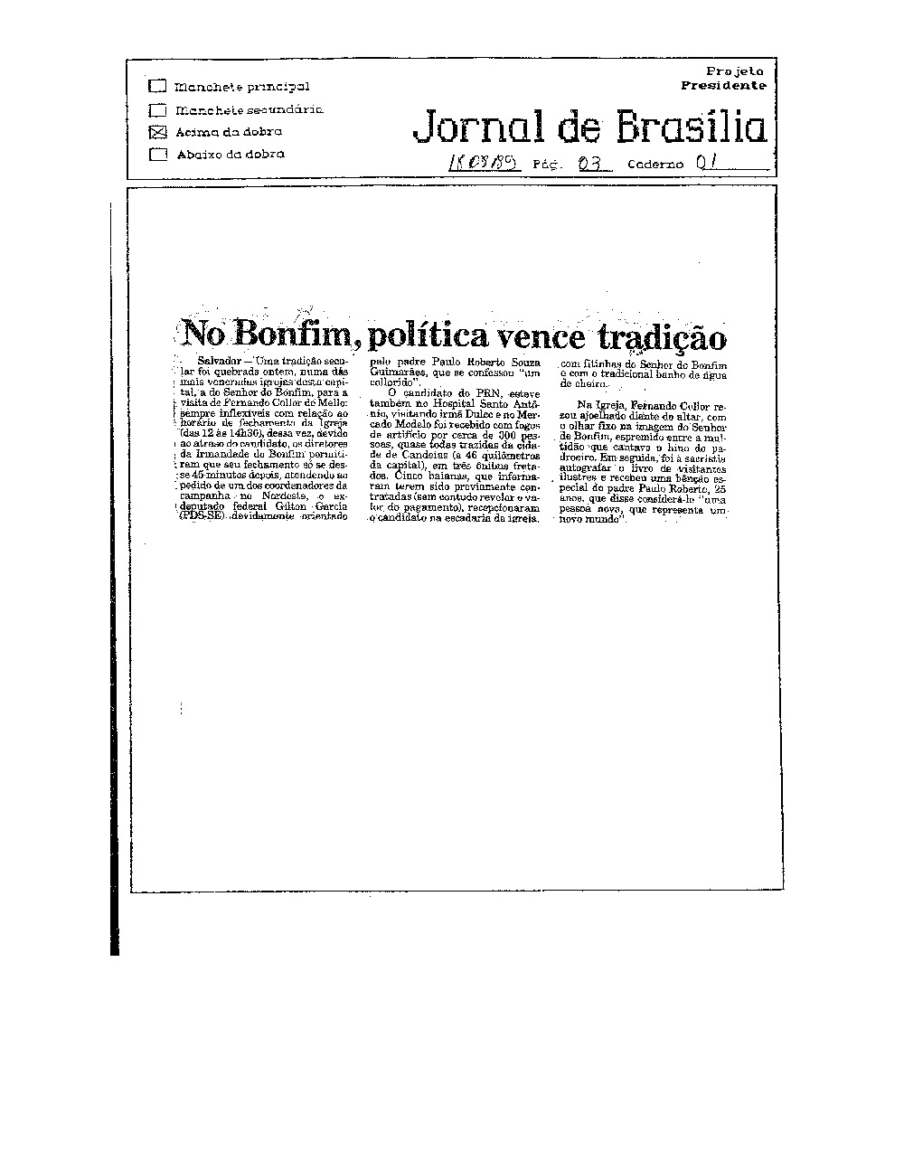 Imagem não encontrada ou não existe
