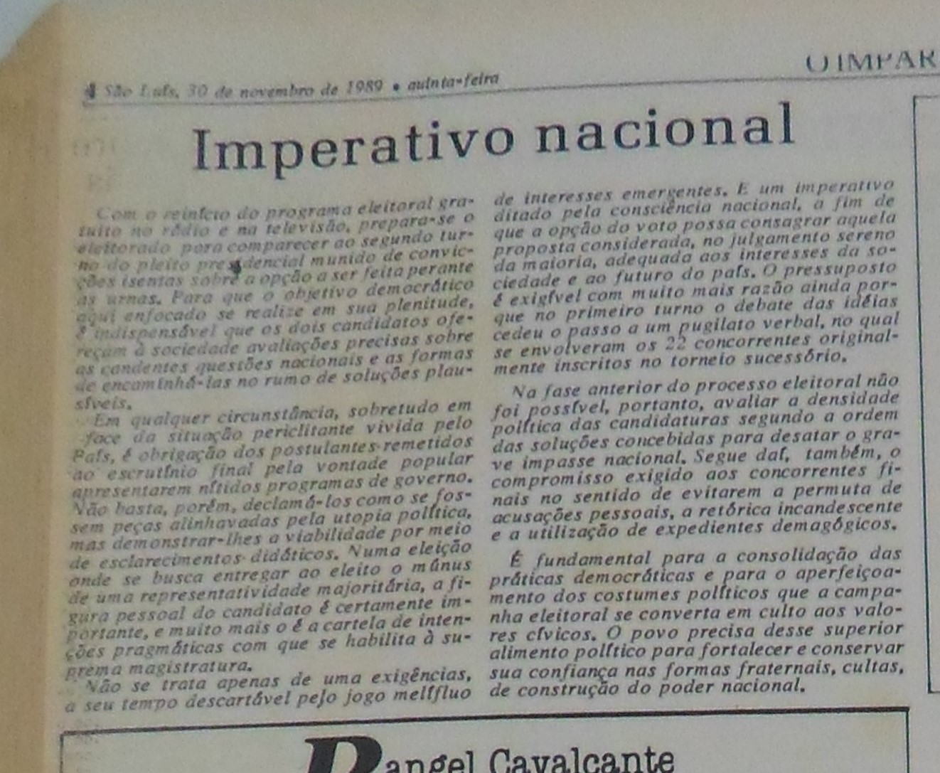 Imagem não encontrada ou não existe