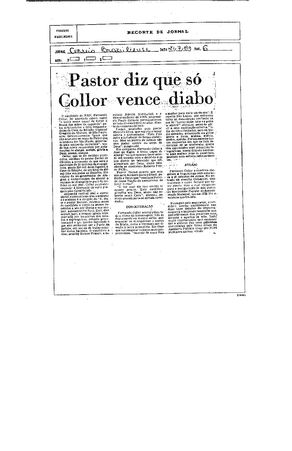 Imagem não encontrada ou não existe