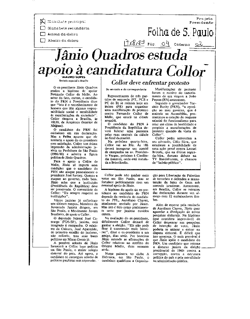 Imagem não encontrada ou não existe