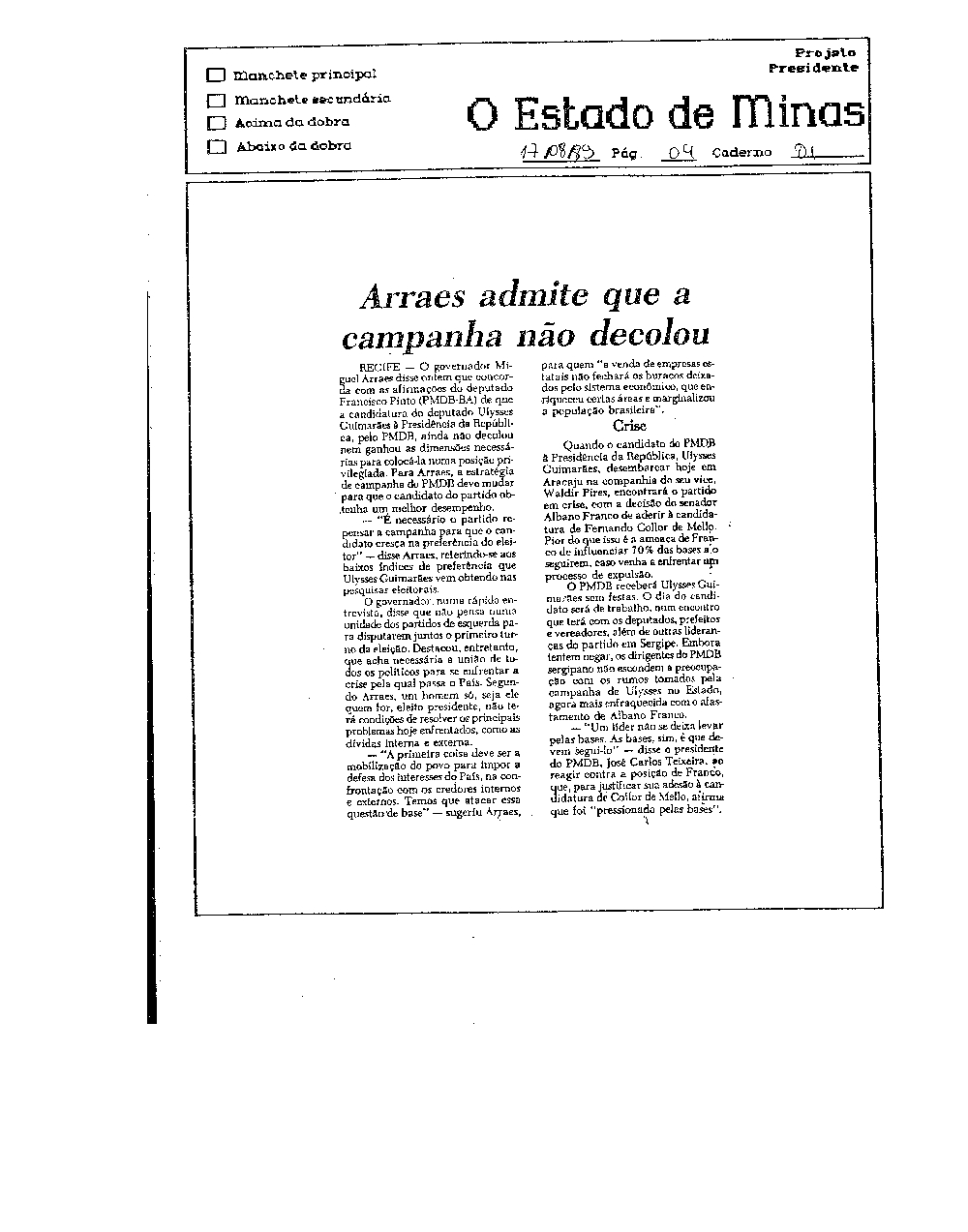 Imagem não encontrada ou não existe