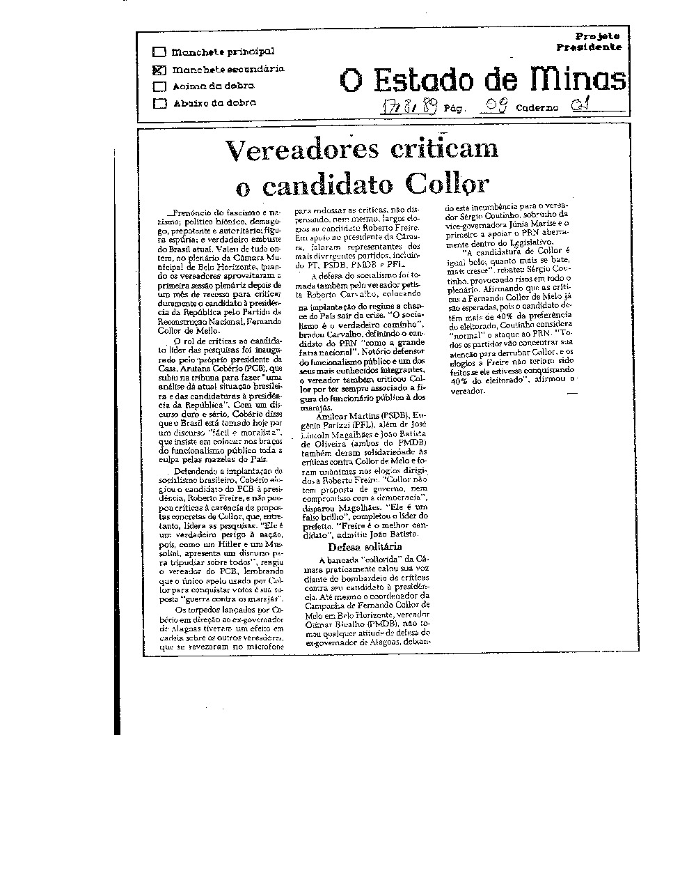 Imagem não encontrada ou não existe