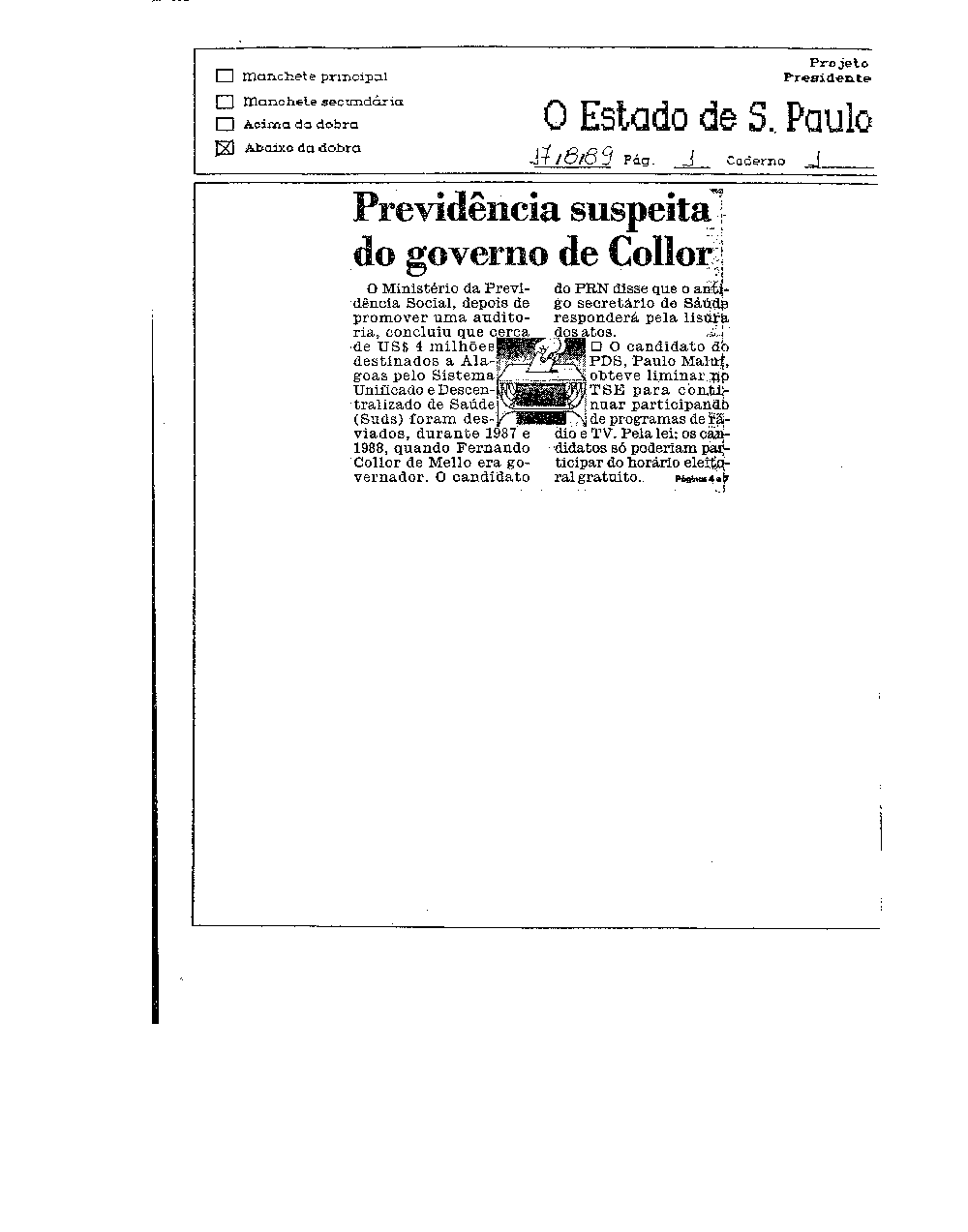 Imagem não encontrada ou não existe