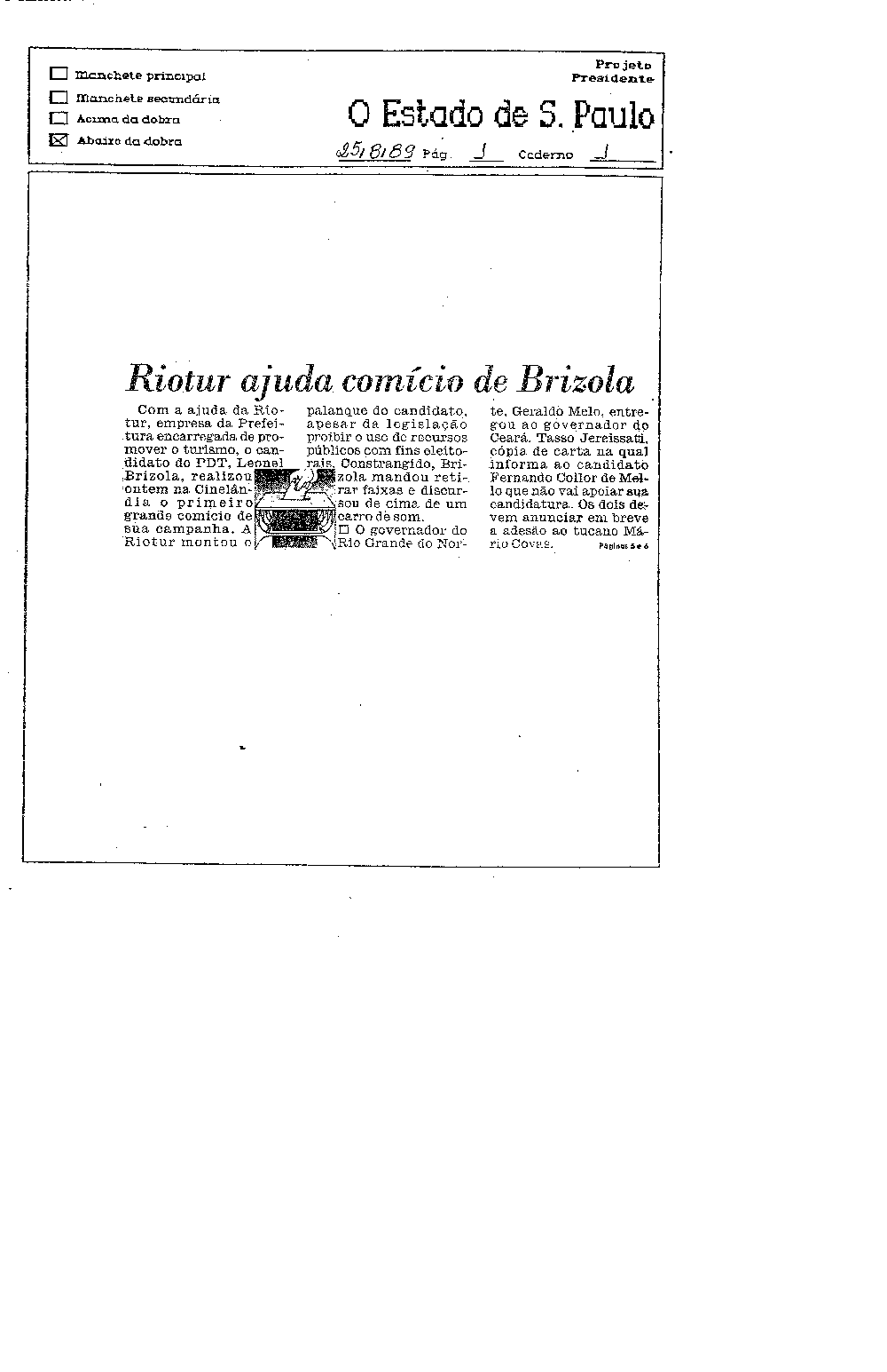 Imagem não encontrada ou não existe