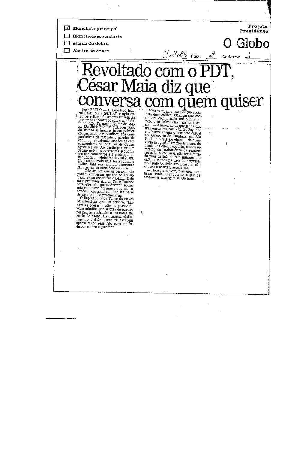 Imagem não encontrada ou não existe