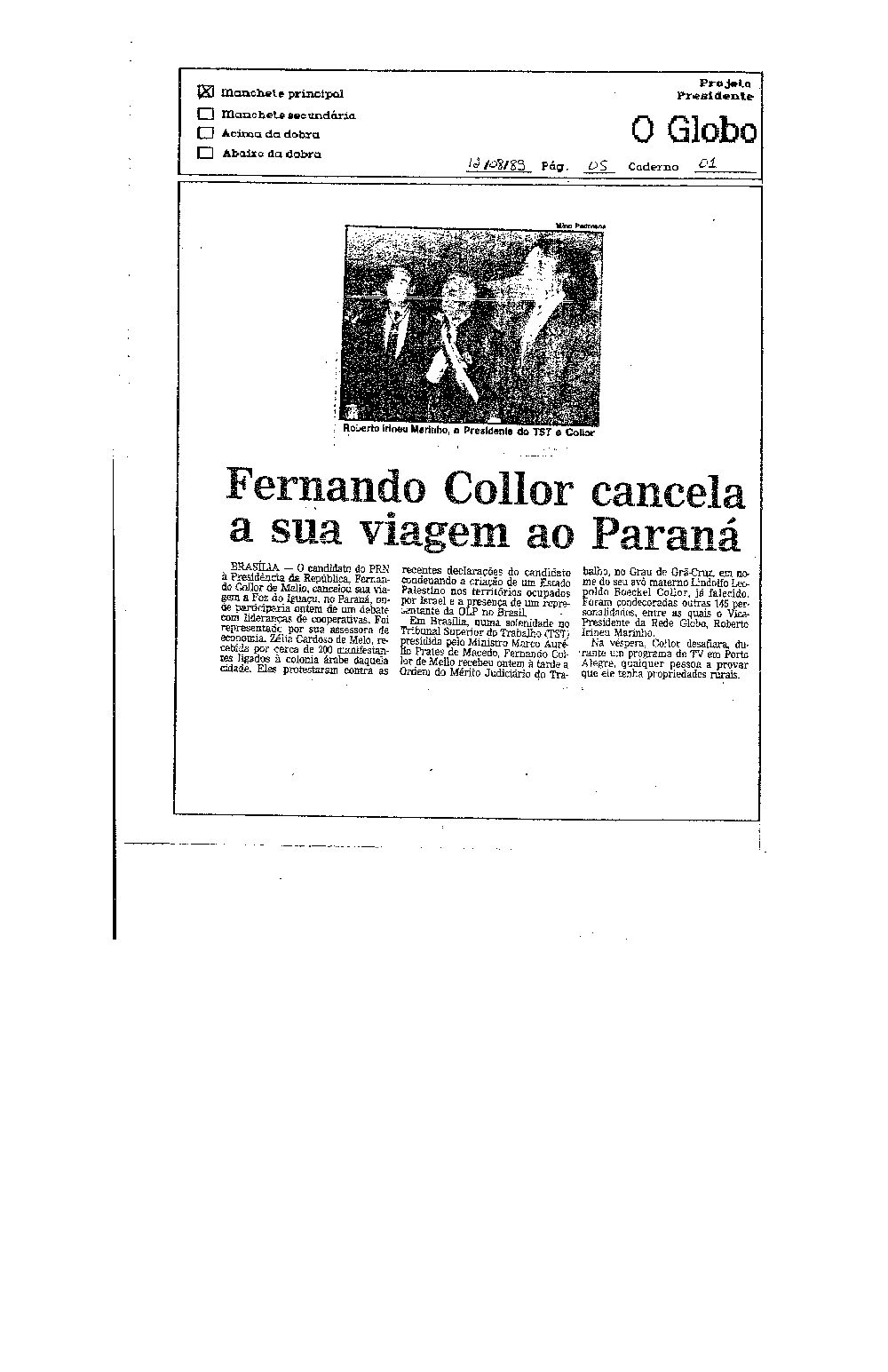 Imagem não encontrada ou não existe