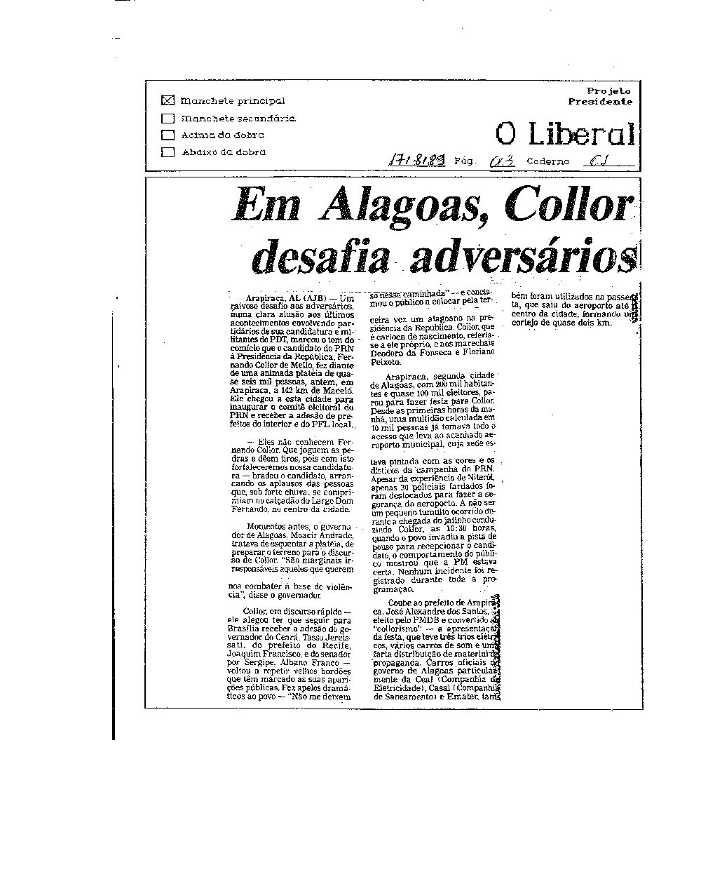 Imagem não encontrada ou não existe