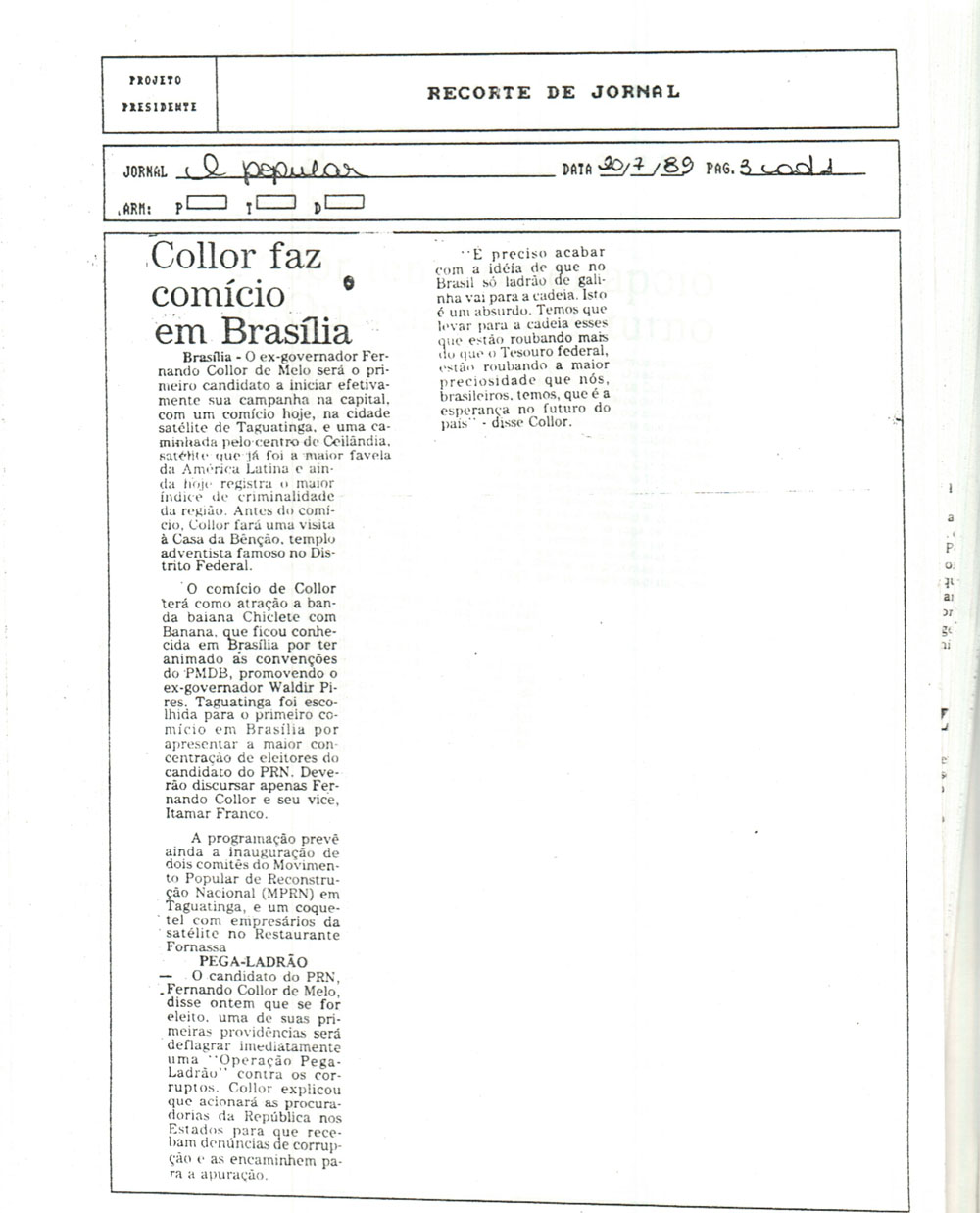 Imagem não encontrada ou não existe
