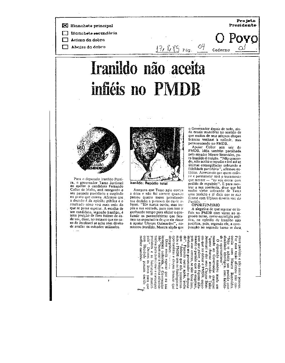 Imagem não encontrada ou não existe