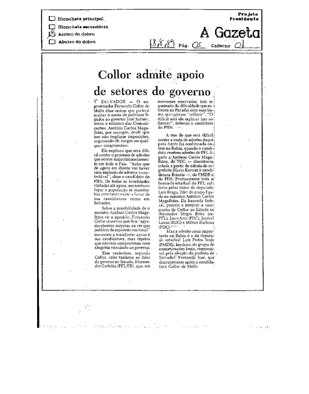 Imagem não encontrada ou não existe